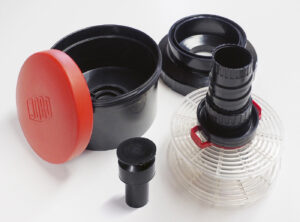 Die Einzelteile der Entwicklungsdose Jobo 2400 © Roberto Casaveccia