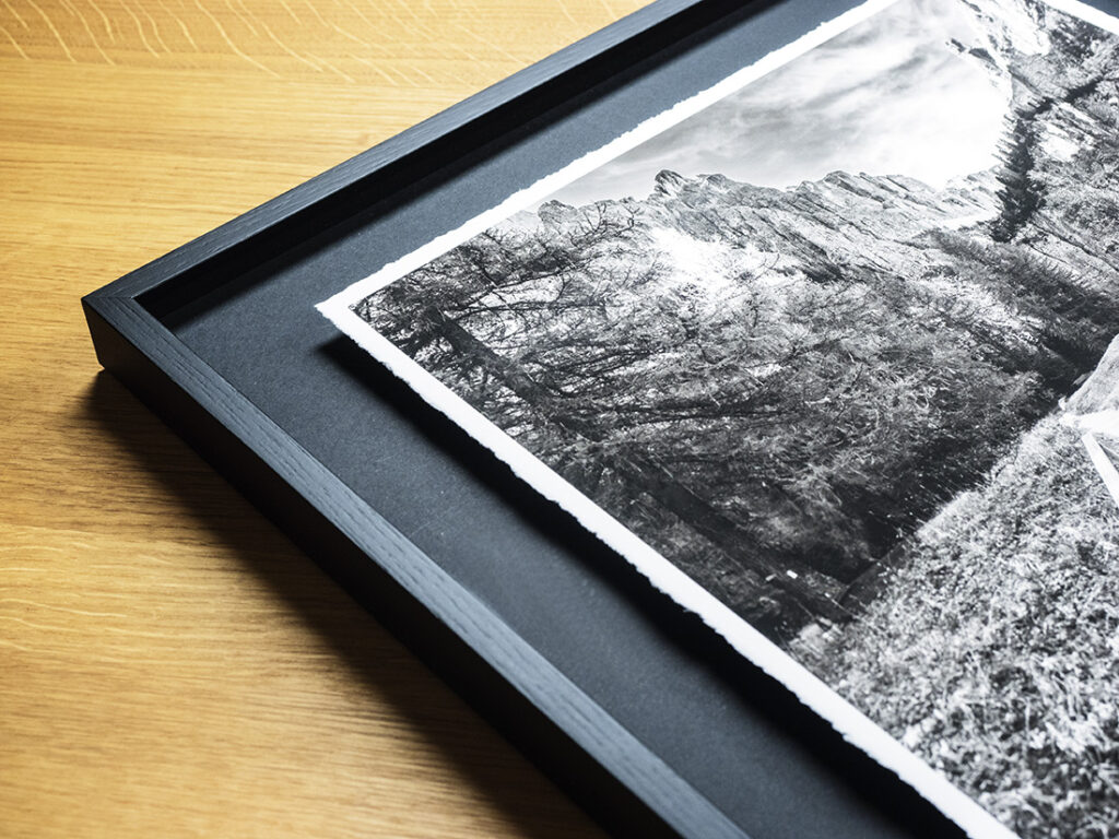 Print, schwebend gerahmt