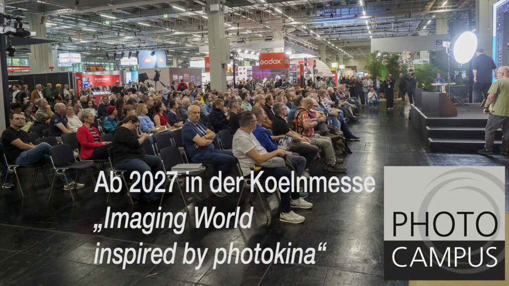 In 2025 startete die Imaging World erfolgreich und heute, bei der zweiten Auflage, wurde der Umzug nach Köln und die Titeländerung "Inspired by photokina" verkündet.