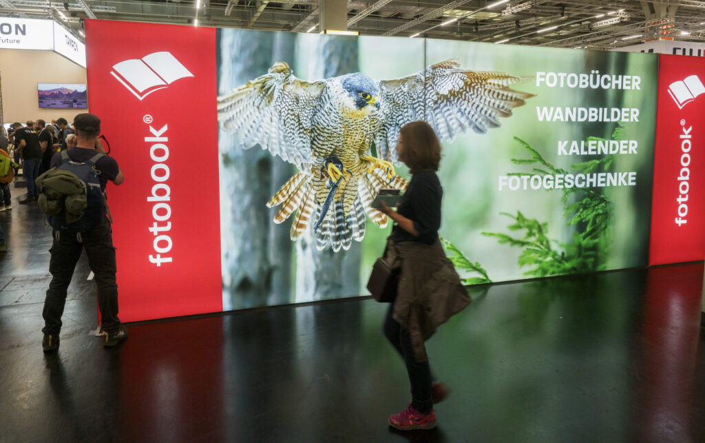 Messestand von fotobook.de, Produzent der HD-Fotobücher Messestand von fotobook.de, Produzent der HD-Fotobücher